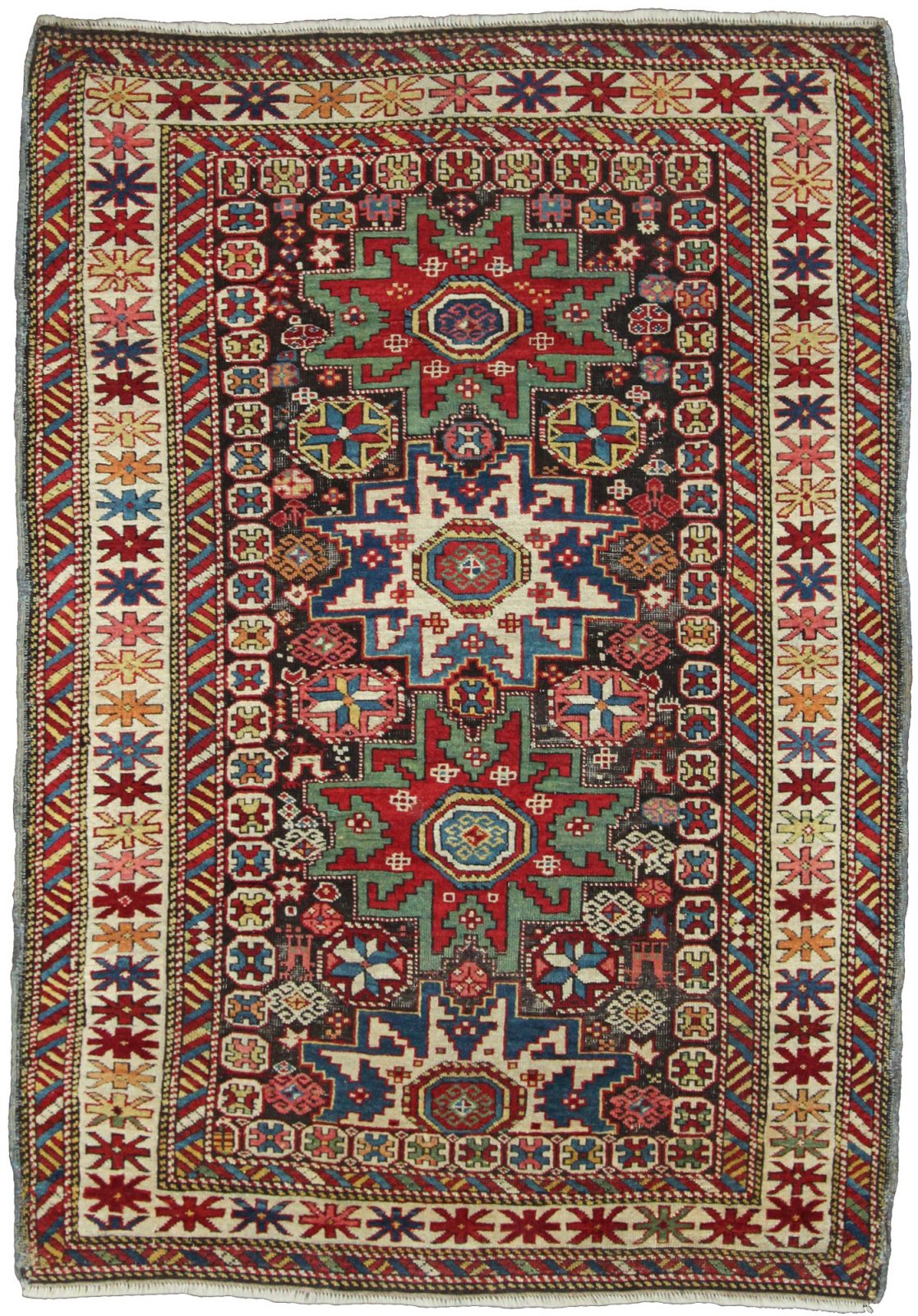 Kuba Rug Antique Kuba rug, Caucasian - Farnham Antique Carpets
